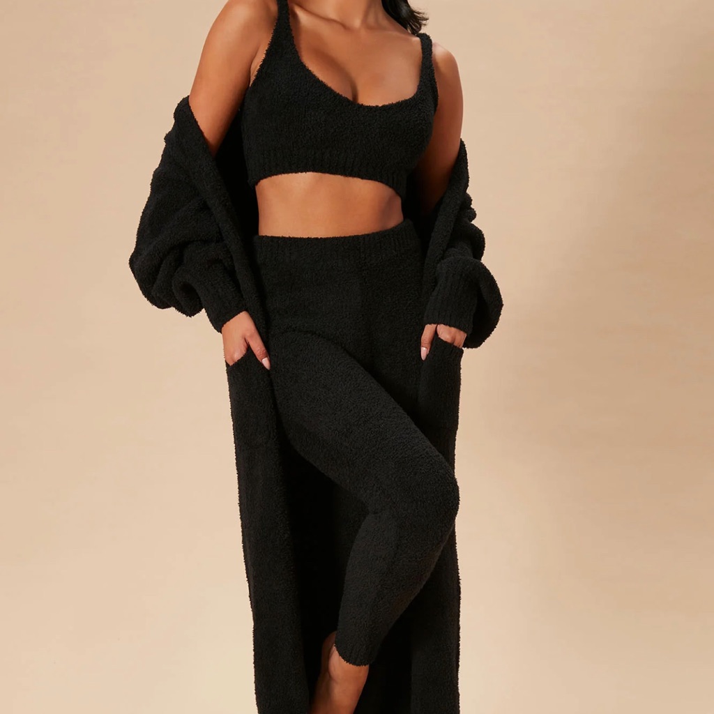 Fashion Nova’s Comfy Cozy 3 Piece Set In Black. Size Small. 50% Off!